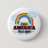 Amerika weer in het harnas ronde button 5,7 cm (Voorkant)