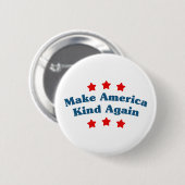 Amerika weer in het harnas ronde button 5,7 cm (Voorkant /achterkant)