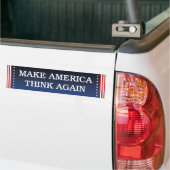 Amerika weer laten denken bumpersticker (Op Truck)