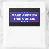 Amerika weer laten denken rechthoekige sticker (Tas)