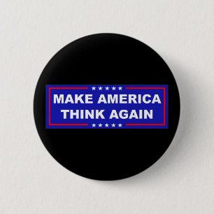 Amerika weer laten denken ronde button 5,7 cm