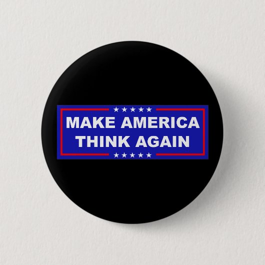 Amerika weer laten denken ronde button 5,7 cm (Voorkant)