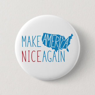 Amerika weer mooi maken ronde button 5,7 cm