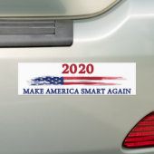 Amerika weer slim maken bumpersticker (Op auto)