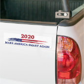 Amerika weer slim maken bumpersticker (Op Truck)