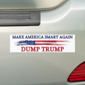 Amerika weer slim maken bumpersticker (Op auto)