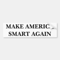 Amerika weer slim maken, Bumpersticker