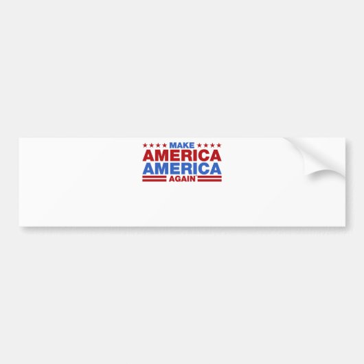 Amerika weer tot Amerika maken Bumpersticker (Voorkant)