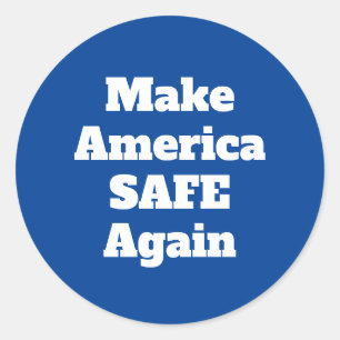 Amerika weer veilig maken politieke expressievrije ronde sticker