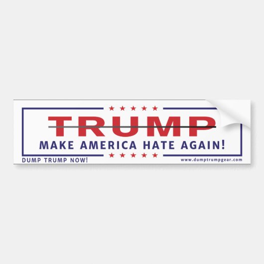 Amerika weer wakker maken bumpersticker (Voorkant)