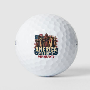 Amerika werd gebouwd door immigranten Trump Democr Golfballen