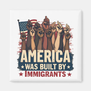 Amerika werd gebouwd door immigranten Trump Democr Magneet