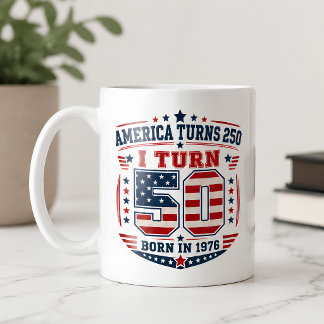 Amerika wordt 250, ik word 50 Geboren in 1976 Patr Koffiemok