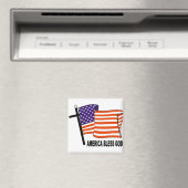 Amerika zegene God Magneet (Insitu (Vaatwasser))