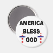 Amerika zegene God Magneet (Voorkant / Achterkant)