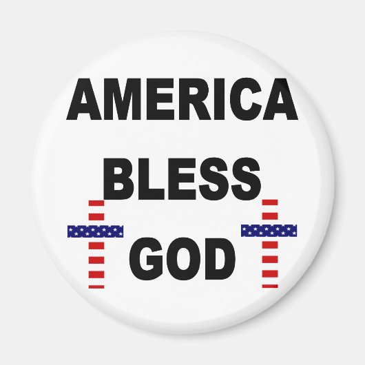 Amerika zegene God Magneet (Voorkant)