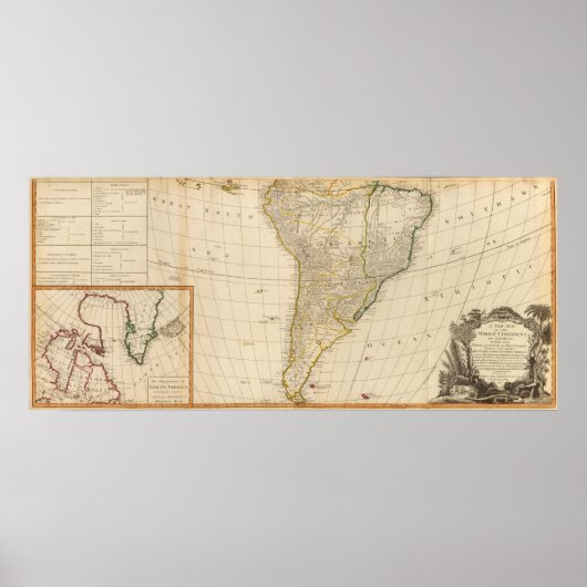 Amerika zuid poster (Voorkant)