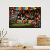 Amerikaan - Op de landelijke beurs Poster (Keuken)