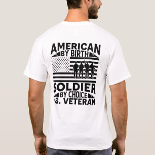 Amerikaan van geboorte, olider van keuze t-shirt