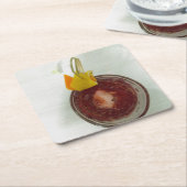 Amerikaan Vierkante Kartonnen Onderzetter (Schuin)