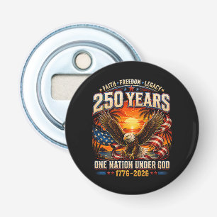 Amerikaans 1776 2026 250ste 4 juli Onafhankelijkhe Button Flesopener