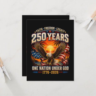 Amerikaans 1776 2026 250ste 4 juli Onafhankelijkhe Kaart