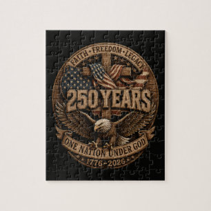 Amerikaans 1776 2026 250ste 4 juli Onafhankelijkhe Legpuzzel