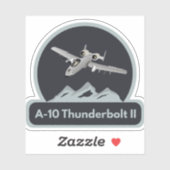 Amerikaans A-10 Warthog Jet Vliegtuig Sticker (Vel)