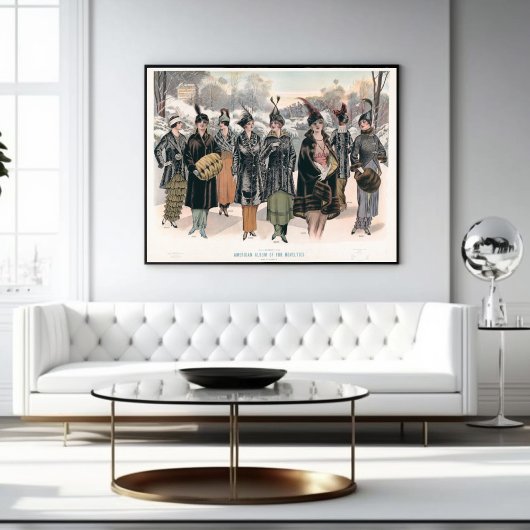 Amerikaans album van bontartikelen (1914) poster