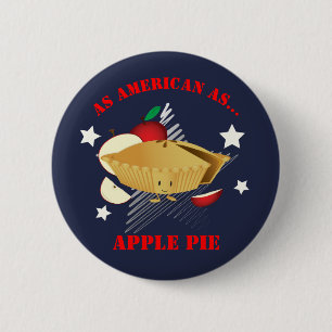 Amerikaans als Apple Pie Button