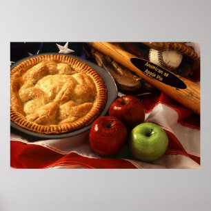 Amerikaans als Apple Pie Poster