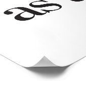 Amerikaans als Apple Pie Poster (Hoek)