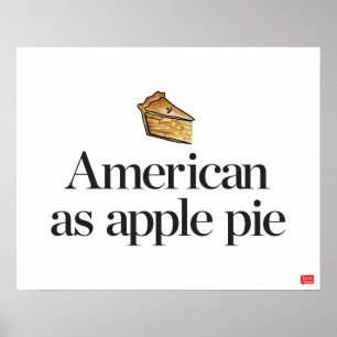 Amerikaans als Apple Pie Poster
