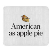 Amerikaans als Apple Pie Snijplank (Voorkant)