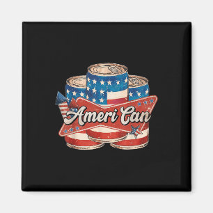 Amerikaans Ameri Kan 4 juli Retro Usa Bier Patr Magneet