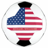 Amerikaans Amerikaans vlaggemonogramme Naam Patrio Voetbal (Voorkant)