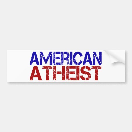 Amerikaans atheïst bumpersticker (Voorkant)