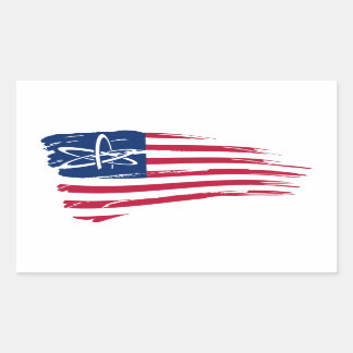 Amerikaans atheïst rechthoekige sticker