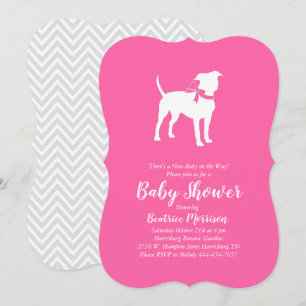 Amerikaans Baby shower Staffordshire Terrier Dog Kaart