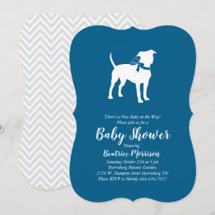Amerikaans Baby shower Staffordshire Terrier Dog Kaart