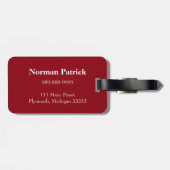 Amerikaans Bagagelabel (Achterkant horizontaal)