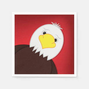 Amerikaans Bald Eagle Patriotic, 4 juli Servet
