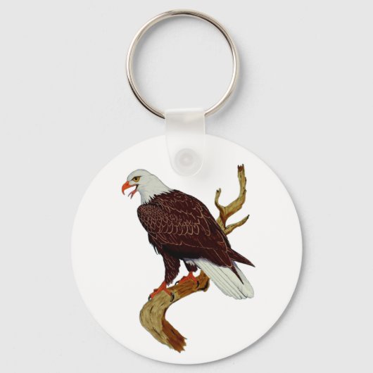 Amerikaans Bald Eagle Symbool van Pride & Sterkte Sleutelhanger (Voorkant)
