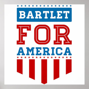 amerikaans bartlet poster