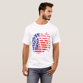 Amerikaans basketbal mannen 2906 t-shirt (Voorkant volledig)