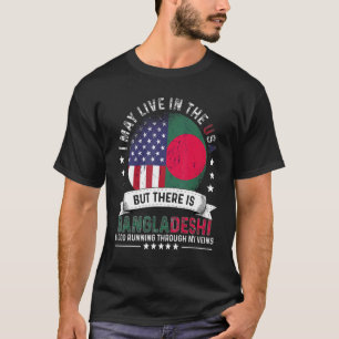 Amerikaans Bengalese thuis in ons vaderland Bangla T-shirt