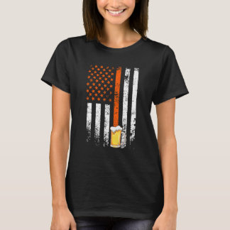 Amerikaans bier Vader Dag Mannen Bier Drinker 2 T-shirt