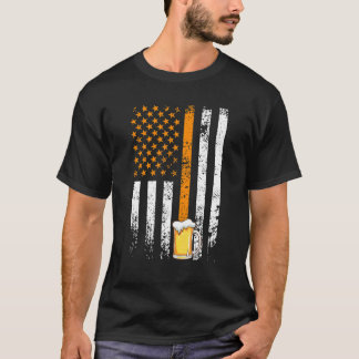 Amerikaans bier vadersdag mannen bier drinker 1 t-shirt