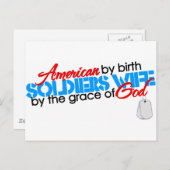 Amerikaans bij geboorte briefkaart (Voorkant / Achterkant)