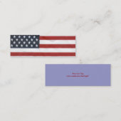Amerikaans Bladwijzer Mini Visitekaartje (Voorkant / Achterkant)